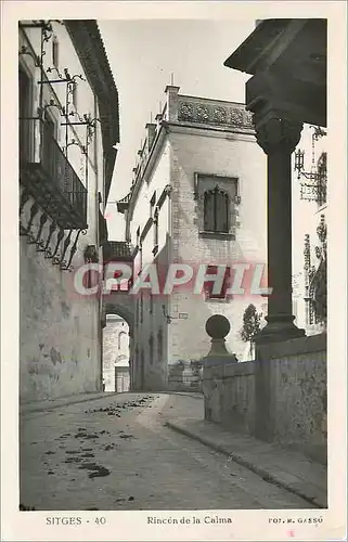 Moderne Karte Sitges Rincea de la Calma For E Gassu Barcelona Abr 21 1952