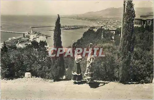 Cartes postales moderne Malaga Vista parcial desde Gibralfare Entrambasaguas Granada Larios Malaga Foto D Cortes prohibi