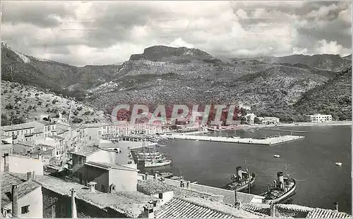 Moderne Karte Mallorca Soller Vista parcial del Puerto Palma reproduccion prohibida