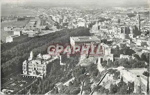 Cartes postales moderne Malaga Vista general Vue generale Fisa Domiguez Mardrid Foto Ceballero Reproduccion prohibida