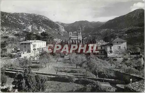 Cartes postales moderne Valldemosa Mallorca Vista general de la Cartuja C Rivas Fotografo Barcelona Reproduccion prohibi