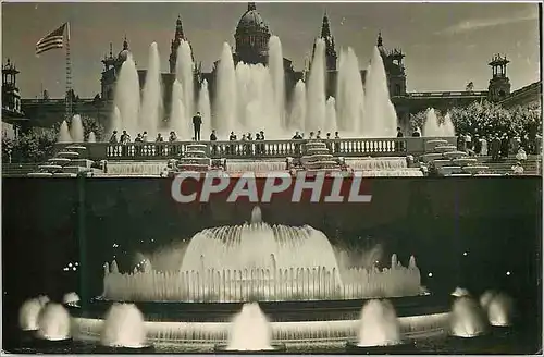 Cartes postales moderne Barcelona Fuente magica de Mantjuich dia y noche Reproduccion prohibida