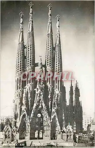 Moderne Karte Barcelona Templo Sagrada Famila