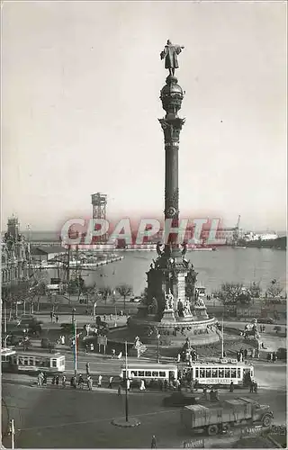 Cartes postales moderne Barcelona Serie Monumento a Cristobal Colon Puerto Fotografia Industrial Barcelona Foto J Ceboll