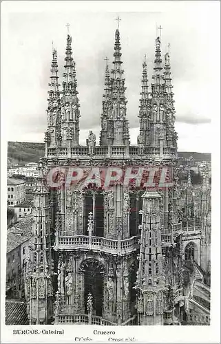 Cartes postales moderne Burgos Catedral Crucero Crusee Deposito legal