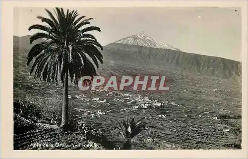Moderne Karte Velle de la Orotava Tenerife Baena Tarjeta Postal