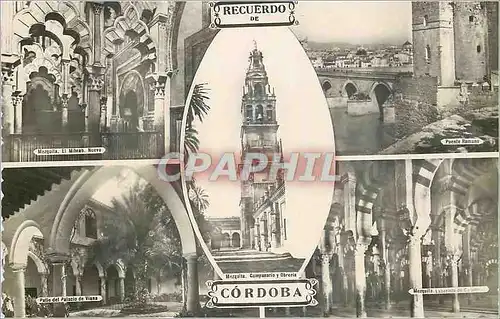 Cartes postales moderne Recuerdo de Cordoba Patio del Palacio de Viana Mezquita Nueva Puente Herman