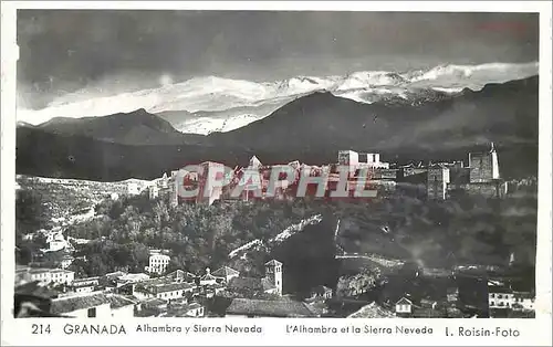 Moderne Karte Granada Alhambra y Sierra Nevada L Alhambra et la Sierra Neveda L Roisin Foto Granada 18 Ago 55