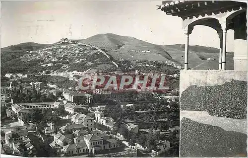 Moderne Karte Granada El Albaicin visto desde el Peinador de la Reina L Albacin vu des Chambre a peigner de la