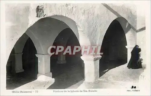 Cartes postales moderne Ibiza Baleares Porticos de la Iglesia de Sta Eulalia Fot Vinets