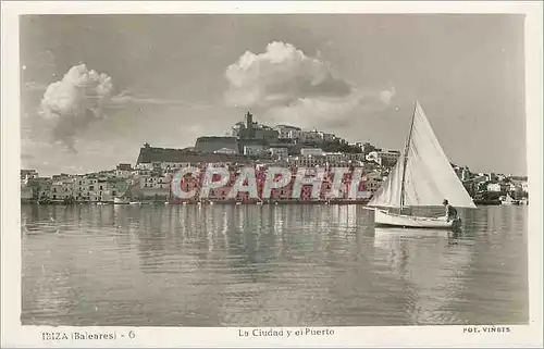 Cartes postales moderne Ibiza Baleares La Ciudad y el Puerto Fot Vinets