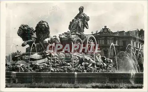 Moderne Karte Madrid Fuente de la Cibeles Fountaine de Cybele Heliotipia Artistica Espanola Madrid