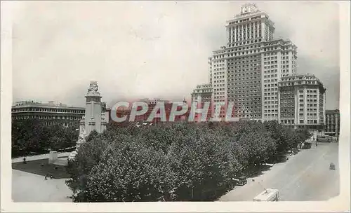 Cartes postales moderne Madrid Plaza de Espana Place de l Espagne Heliotipia Artistica Espanola Madrid