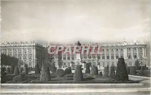 Moderne Karte Madrid Palacio Nacional y Jardines de la Plaza de Oriente Palais National et Jardins la Place d