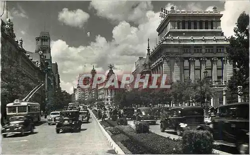 Moderne Karte Madrid Calle de Alcala Vista parcial Rue d Alcala Vue partielle Garcia Garabella y Compafile Zar