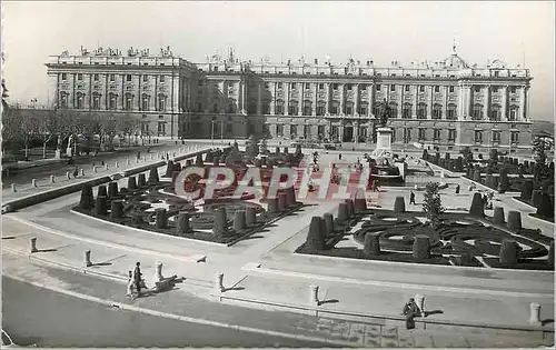 Cartes postales moderne Madrid Plaza de Oriente Place Orient Palais Nacional Ediciones Garcia Garabella Prohibida la rep