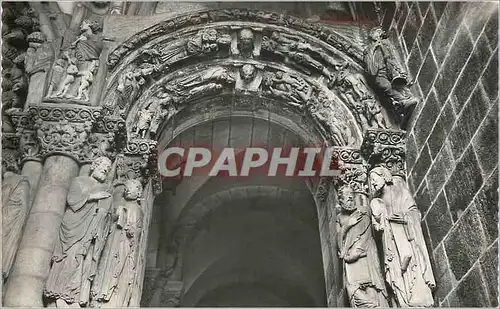 Ansichtskarte AK Santiago  de Compostela Catedral Portico de la Gloria Arco de la derecha Cathedrale Portique de