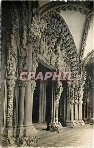 Ansichtskarte AK Santiago de Compostela Catedral Portico de la Gloria Perspectiva general Cathedrale Portique de