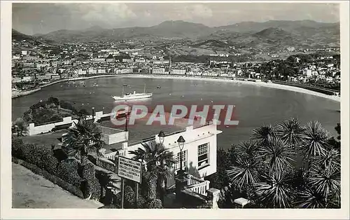 Ansichtskarte AK San Sebastian Vista desde Igueldo Foto Galarza San Sebastian Prohibida la reproduccion