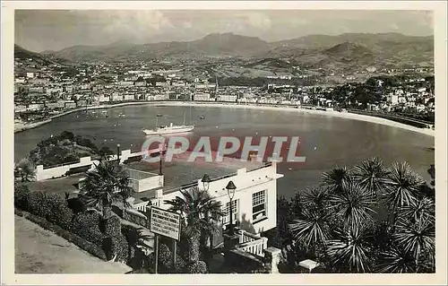 Ansichtskarte AK San Sebastian Vista desde Igueldo Foto Galarza San Sebastian Prohibida la reproduccion