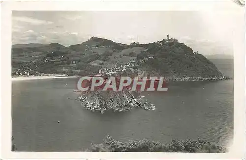 Cartes postales San Sebastian Isla de Sta Clara y Monte Igueldo Ille Sta Clara et Mont Igueldo Ediciones C C Zar