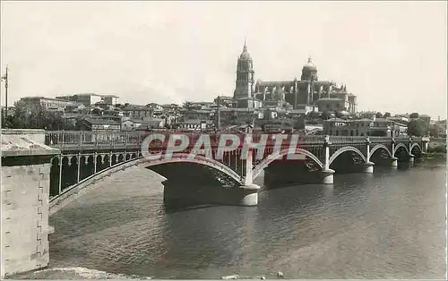 Cartes postales Salamanca Puente Nuevo y Vista parcial Heliotipia Artistica Espanola Madrid