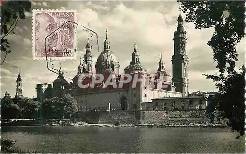 Cartes postales Espana Zaragoza Templo del Pilar fachada posterior Ediciones Garcia Garabella Prohibida la repro