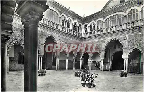 Moderne Karte Sevilla Alcazar Patio de las Doncellas Alcazar Royal Cour des Jeunes Femmes Heliotipia Artistica