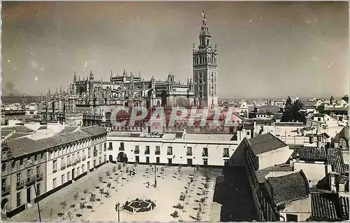 Cartes postales moderne Sevilla Patio de Banderas Catedral Cour de Bannieres et Cathedrale Ediciones Arribas Zaragoza Pr