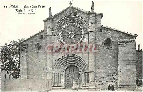 Ansichtskarte AK Avila Iglesia San Pedro