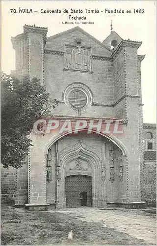 Ansichtskarte AK Avila Convento de Santo Tomas Fundado en Fachada