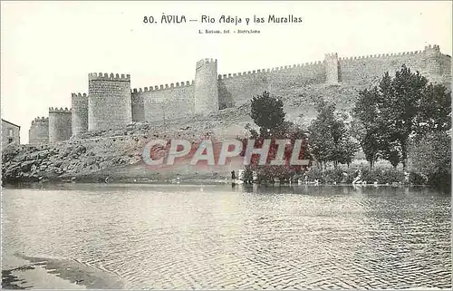 Ansichtskarte AK Avila Rio Adaja y las Murallas