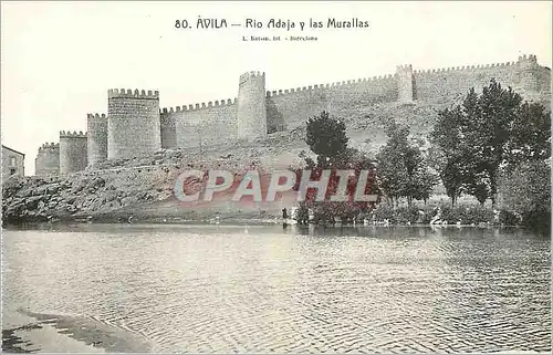 Cartes postales Avila Rio Adaja y las Murallas