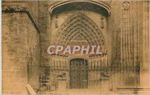 Cartes postales Avila Puerta lateral de la Catedral