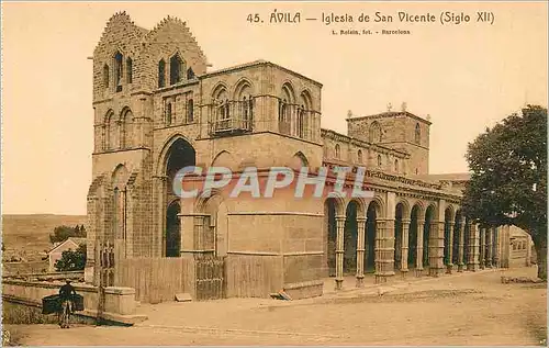 Ansichtskarte AK Avila Iglesia de San Vicente