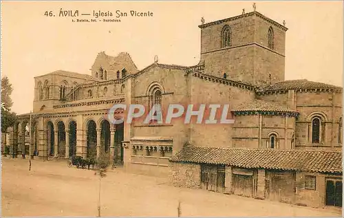 Ansichtskarte AK Avila Iglesia de San Vicente