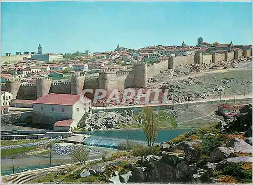 Cartes postales moderne Avila Vue partielle de la ville muree
