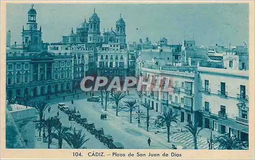 Ansichtskarte AK Cadiz Plaza de San Juan de Dios