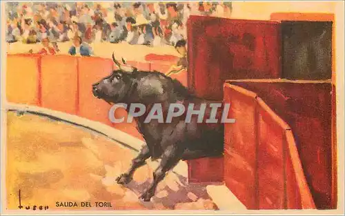 Ansichtskarte AK Luser Salida del Toril Corrida