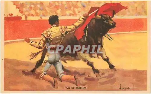 Cartes postales Luser Pase de Rodillas  Corrida