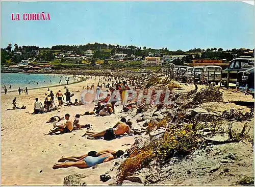 Cartes postales moderne La Coruna Plage de Sainte Christine