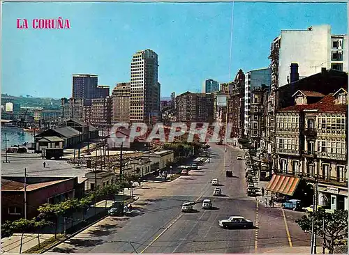 Cartes postales moderne La Coruna L Avenue de Linares Rivas