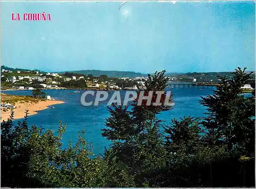 Cartes postales moderne La Coruna Vue partielle et l Estuaire