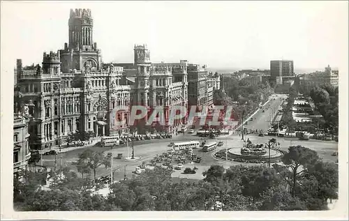 Cartes postales moderne Madrid Cybele et Promenade du Prado