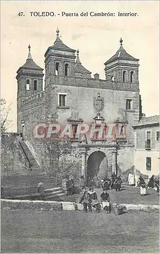 Ansichtskarte AK Toledo Puerta del Cambron Interior