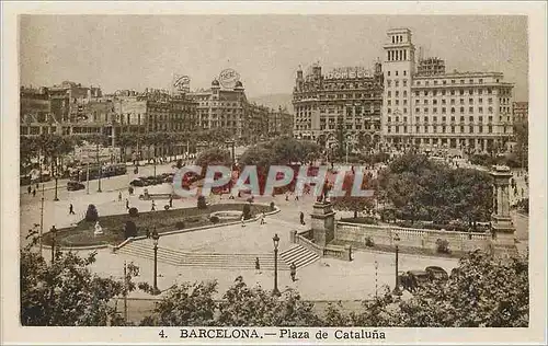 Cartes postales Barcelona Plaza de Cataluna