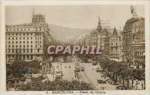 Cartes postales Barcelona Paseo de Gracia