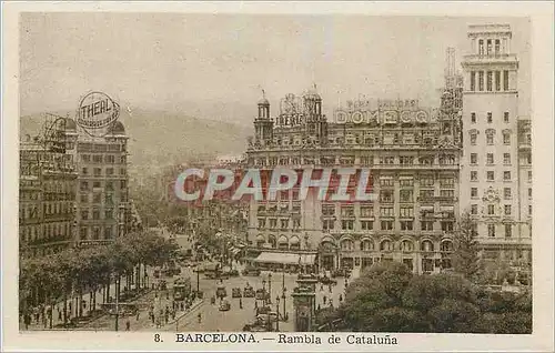 Cartes postales Barcelona Rambla de Cataluna