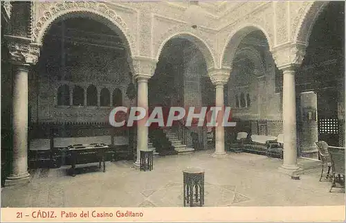 Cartes postales Cadiz Patio del Casino Gadiano