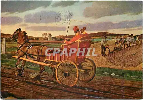 Cartes postales moderne Carriole de lettres du temps de Christian